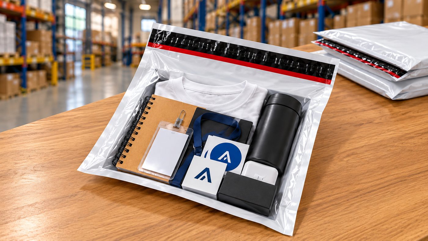Pedido empacado en bolsa de seguridad con sello inviolable de Wespacking